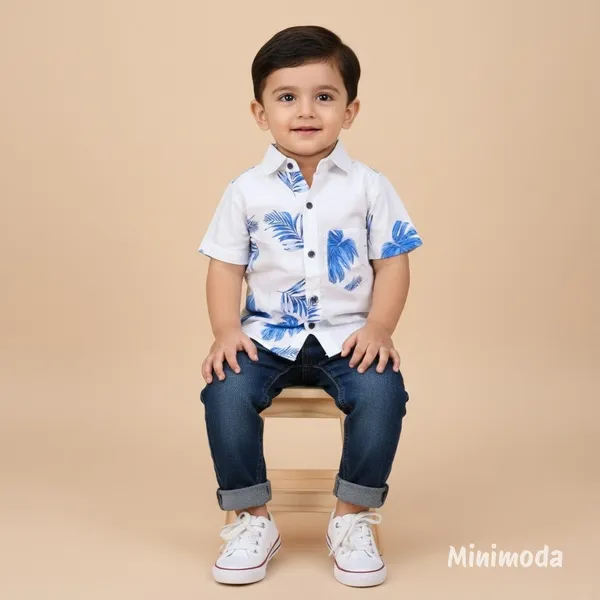 Blue_Palm_Leaf_|_White_Shirt