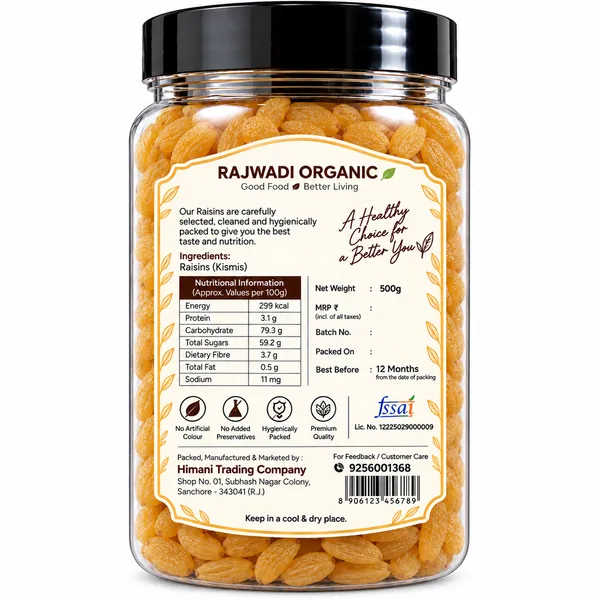 Rajwadi_Organic_Raisins_500g