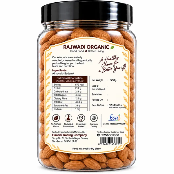 Rajwadi_Organic_Almonds_500_G