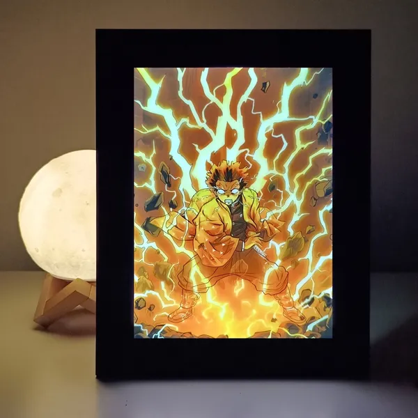 Pvc_Modern_Anime_Lightning_Art_LED_Photo_Frame