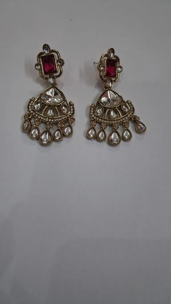Gold_And_Red_Stone_Chandbali_Dangler_Earrings_For_Women