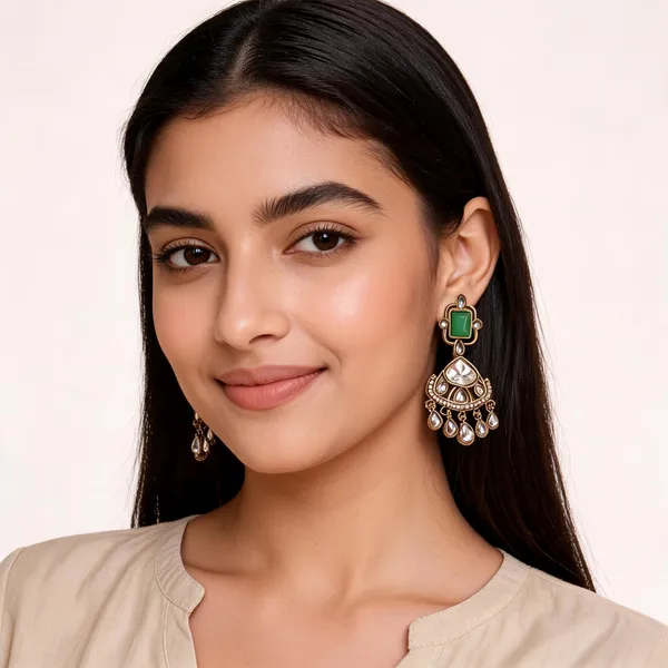 Green_Stone_Brass_Jhumka_Style_Dangler_Earrings_For_Women