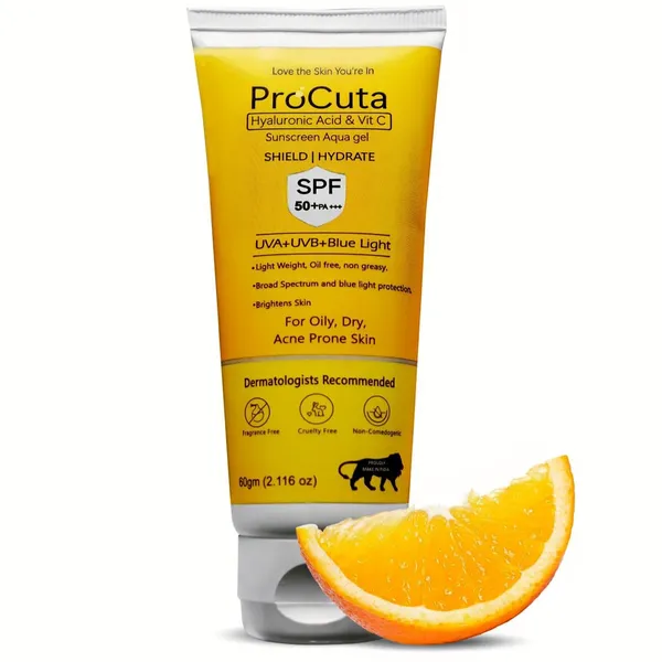 Sunscreen_Spf_50_Pa_Aqua_Gel_For_Face_60g_Broad_Spectrum_Uva_Uvb_Protection_No_White_Cast_Hyaluronic_Acid_Vitamin_C_Green_Tea_Fragrance_Free_Sunscreen_For_Oily_Acne_Prone_Skin