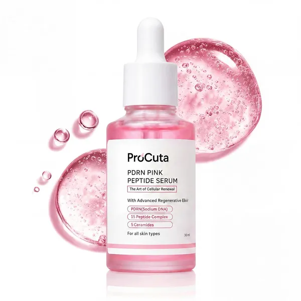 Pdrn_Pink_Peptide_Serum_Salmon_Dna_Pdrn_15_Peptide_Complex_16_Hyaluronic_Acid_Complex_5_Ceramides_Niacinamide_Alpha_Arbutin_Anti_Ageing_Hydrating_Face_Serum_30ml