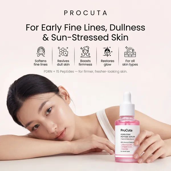 Pdrn_Pink_Peptide_Serum_Salmon_Dna_Pdrn_15_Peptide_Complex_16_Hyaluronic_Acid_Complex_5_Ceramides_Niacinamide_Alpha_Arbutin_Anti_Ageing_Hydrating_Face_Serum_30ml