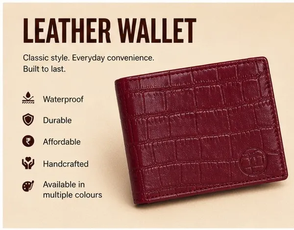 Maroon_Leather_Bi_Fold_Wallet_for_Men
