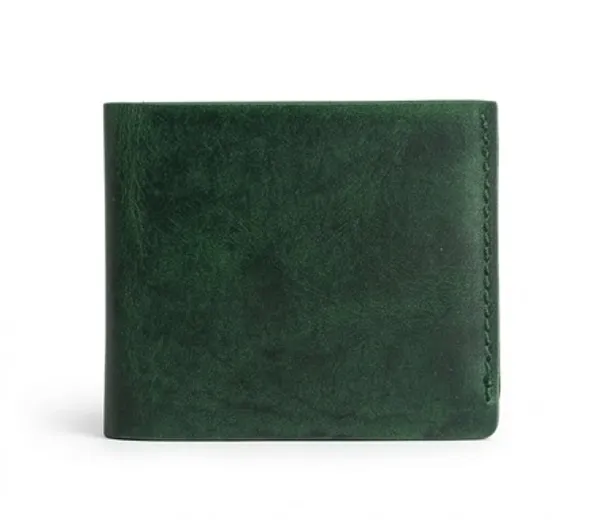 Green_Genuine_Leather_Moon-Cut_Bifold_Wallet_For_Men