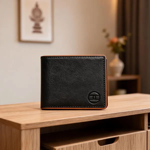 Black_Goat_Leather_Bifold_Wallet_For_Men