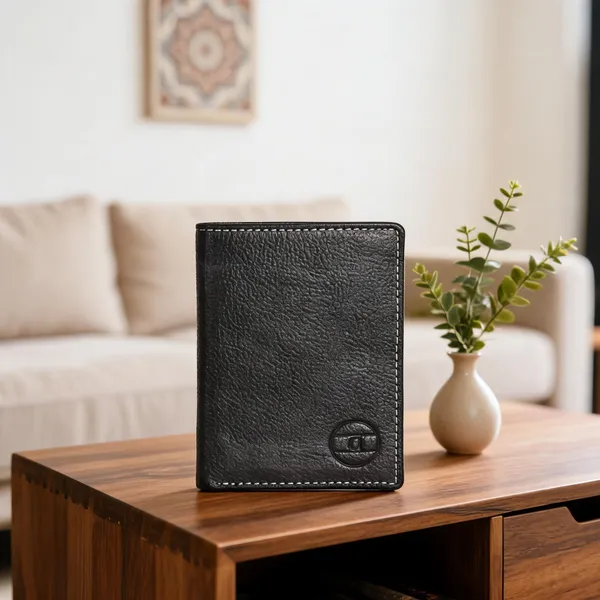 Black_Genuine_Leather_Textured_Bifold_Wallet_For_Men