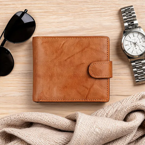Tan_Goat_Leather_Bifold_Wallet_For_Men