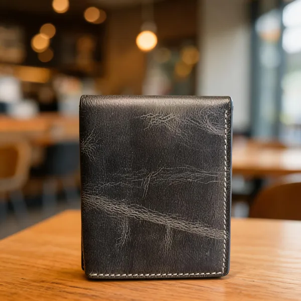 Black_Genuine_Leather_V-Cut_Bifold_Wallet_For_Men