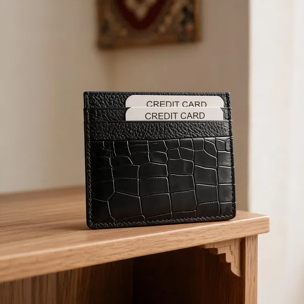 Black_Genuine_Leather_Textured_Card_Holder_For_Unisex