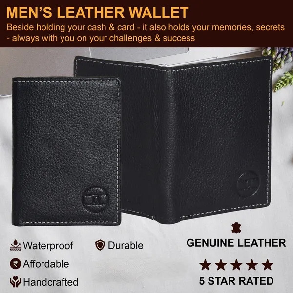 Black_Genuine_Leather_Textured_Bifold_Wallet_For_Men