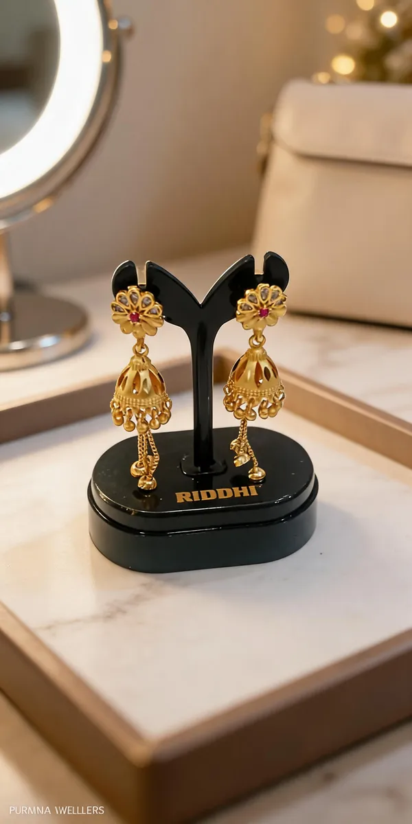 Gold_Brass_Floral_Jhumka_Earrings_For_Women