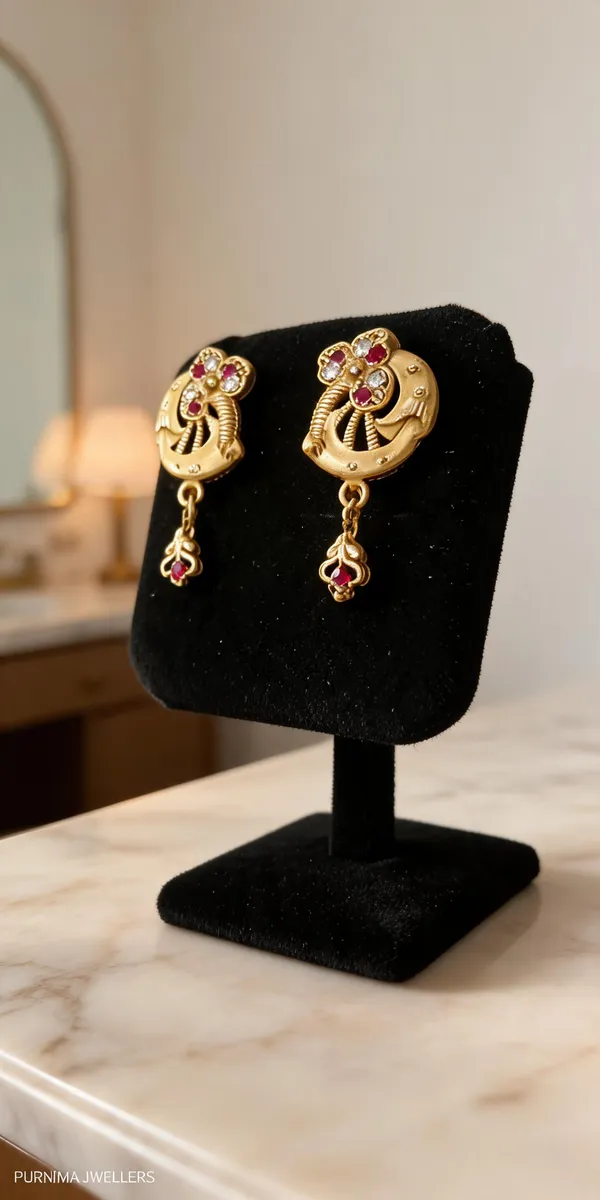 Gold_Brass_Floral_Drop_Earrings_For_Women
