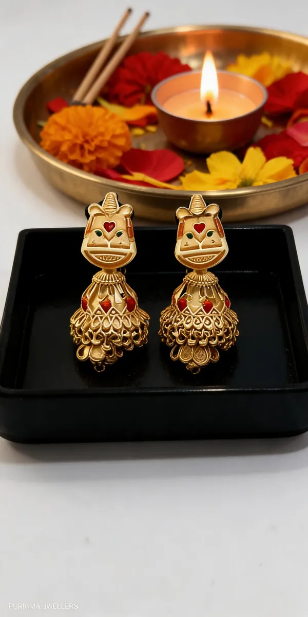 Gold_Brass_Temple_Jhumka_Earrings_For_Women