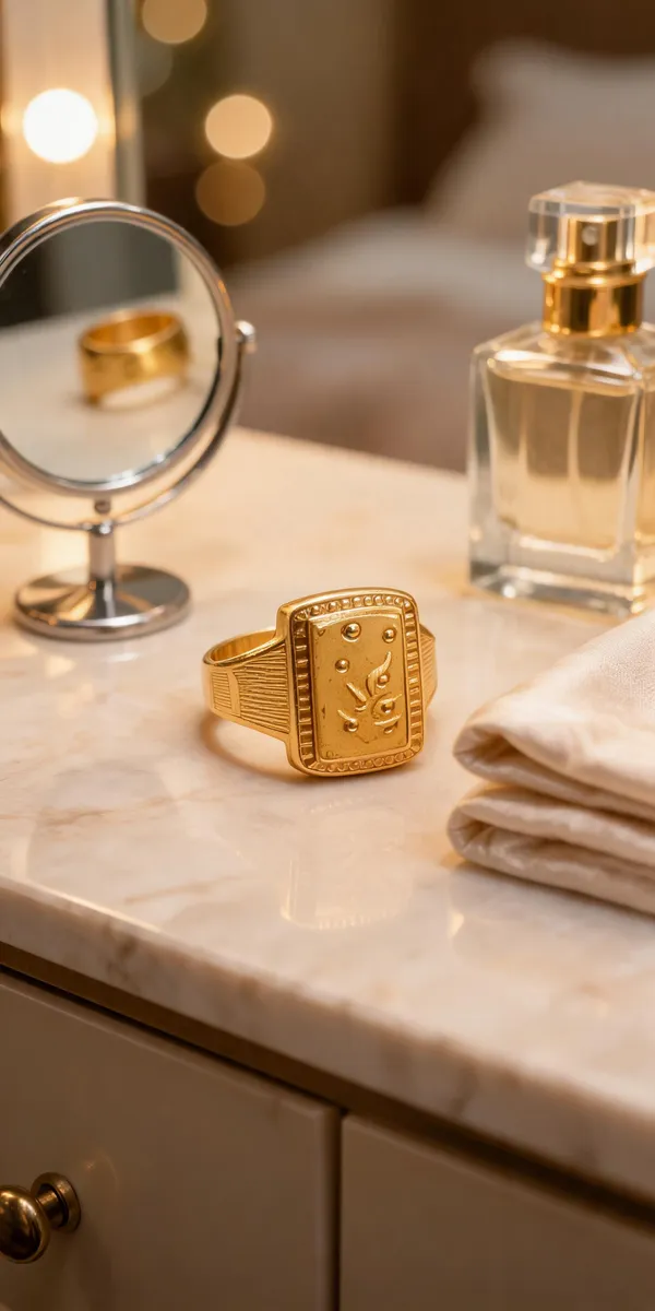 Gold_Brass_Signet_Ring_For_Men