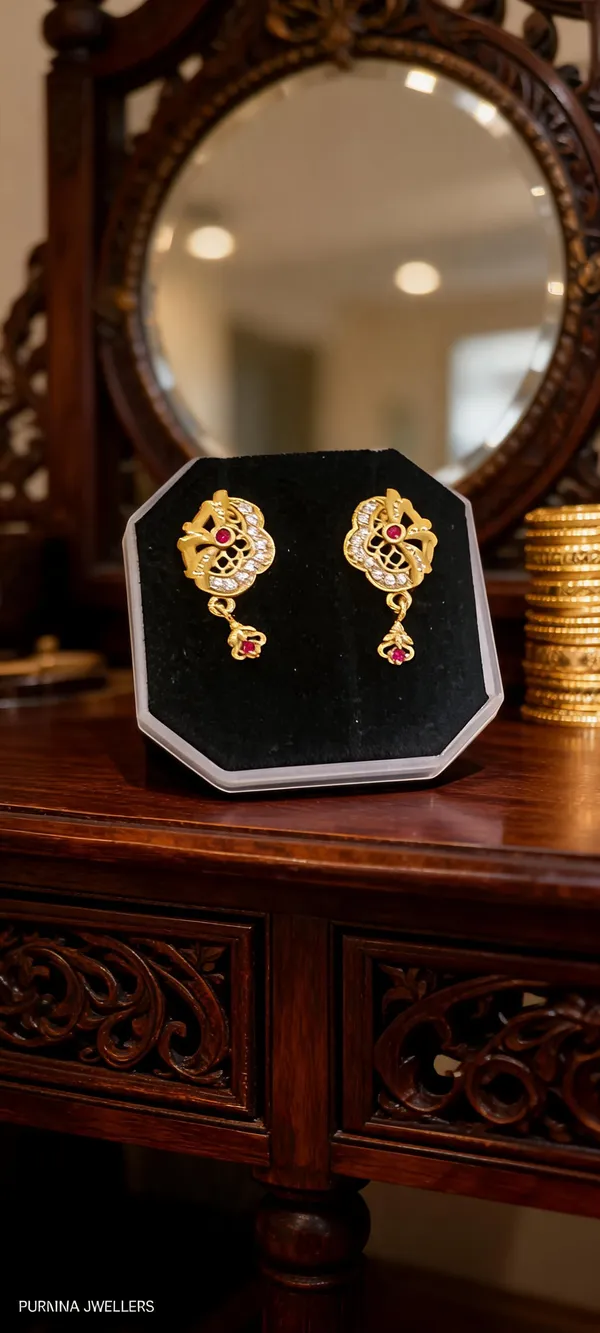 Gold_Brass_Peacock_Drop_Earrings_For_Women