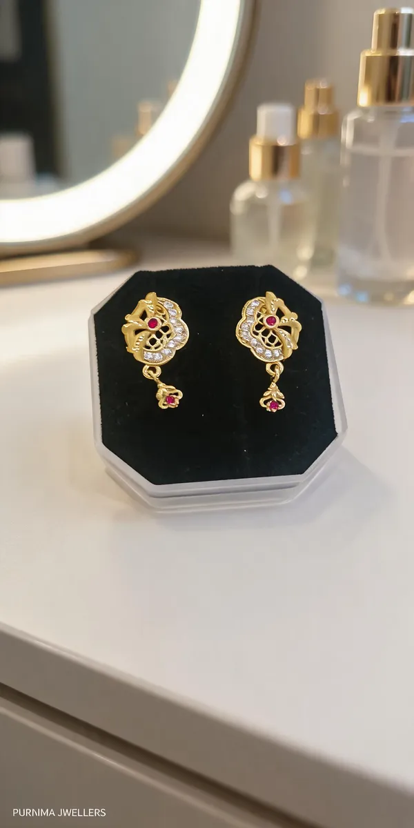 Gold_Brass_Peacock_Drop_Earrings_For_Women