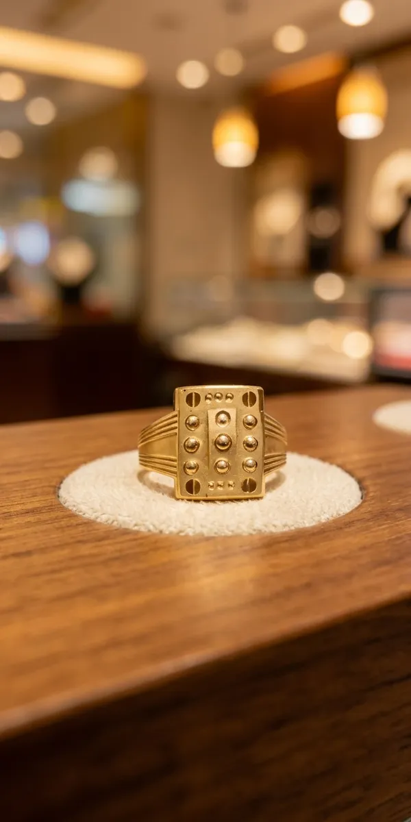 Gold_Brass_Geometric_Studded_Ring_For_Men