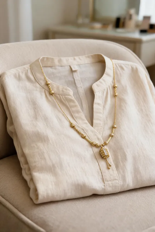 Gold_Brass_Beaded_Pendant_Necklace_Chain_For_Women