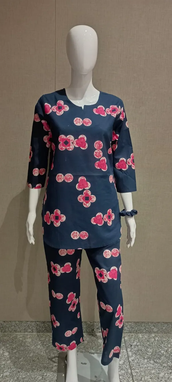 Navy_Satin_Printed_Sleepwear_Set_for_Women