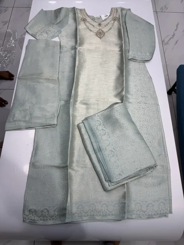 Mint_Woven_Straight_Kurta_Set_for_Women