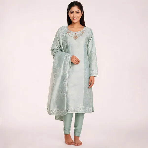 Mint_Woven_Straight_Kurta_Set_for_Women