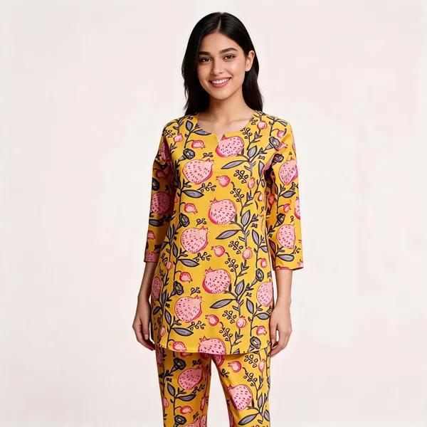 Mustard_Printed_Regular_Fit_Night_Suit_for_Women