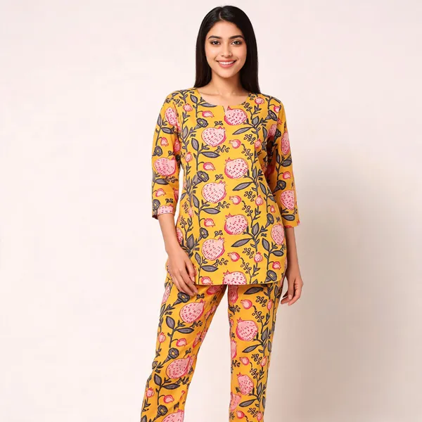 Mustard_Printed_Regular_Fit_Night_Suit_for_Women