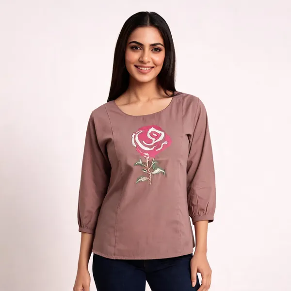 Mauve_Floral_Print_Casual_Top_for_Women