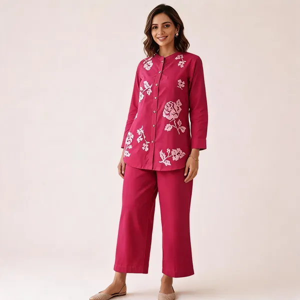 Pink_Printed_Relaxed_Fit_Sleepwear_Set_For_Women
