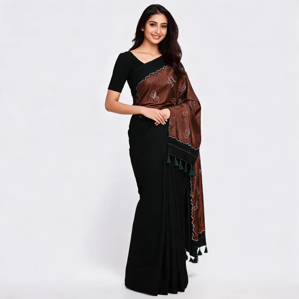 Black_Printed_Saree_For_Women