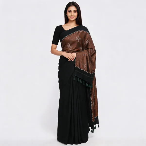 Black_Printed_Saree_For_Women