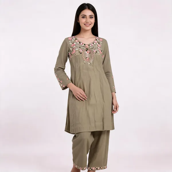 Olive_Embroidered_Straight_Kurta_Set_for_Women
