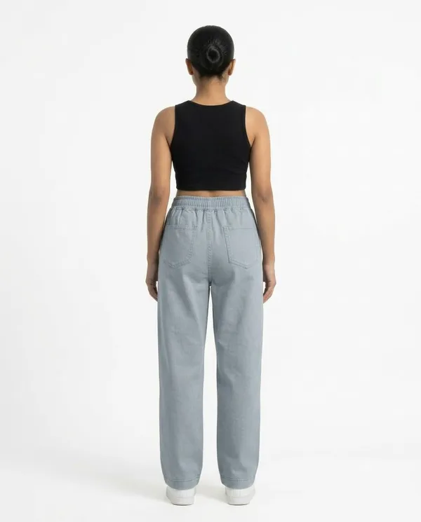 ICE_Blue_Relaxed_Fit_Elastic_Waist_Pants_for_Women
