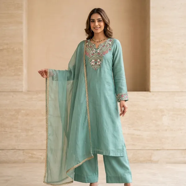 Green_Embroidered_Straight_Kurta_Set_for_Women