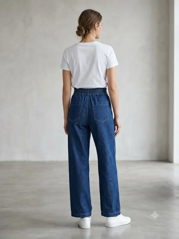 Women’s_Comfort_Fit_Elastic_Waist_Denim_Pants