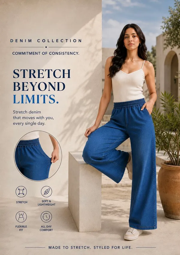 Women’s_Comfort_Fit_Elastic_Waist_Sky_Blue_Denim_Pants