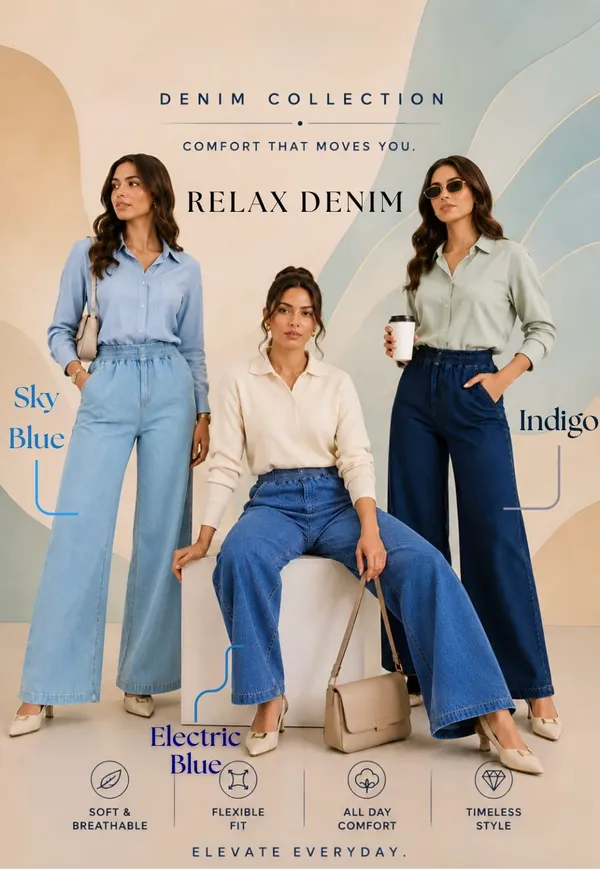 Women’s_Comfort_Fit_Elastic_Waist_Sky_Blue_Denim_Pants