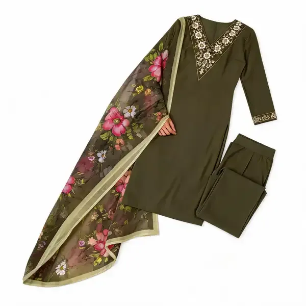 Green_Rayon_Embroidered_Kurta_Palazzo_Dupatta_Set_For_Women