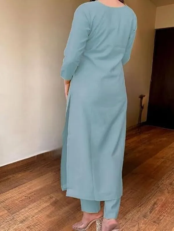 Light_Blue_Rayon_Embroidered_Kurta_Set_For_Women