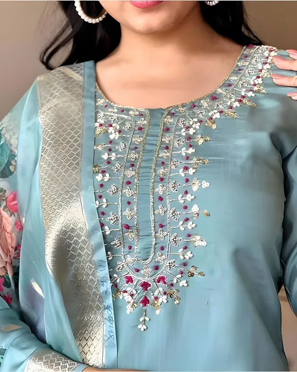 Light_Blue_Rayon_Embroidered_Kurta_Set_For_Women