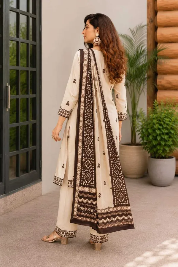 White_Rayon_Embroidered_Kurta_Set_For_Women