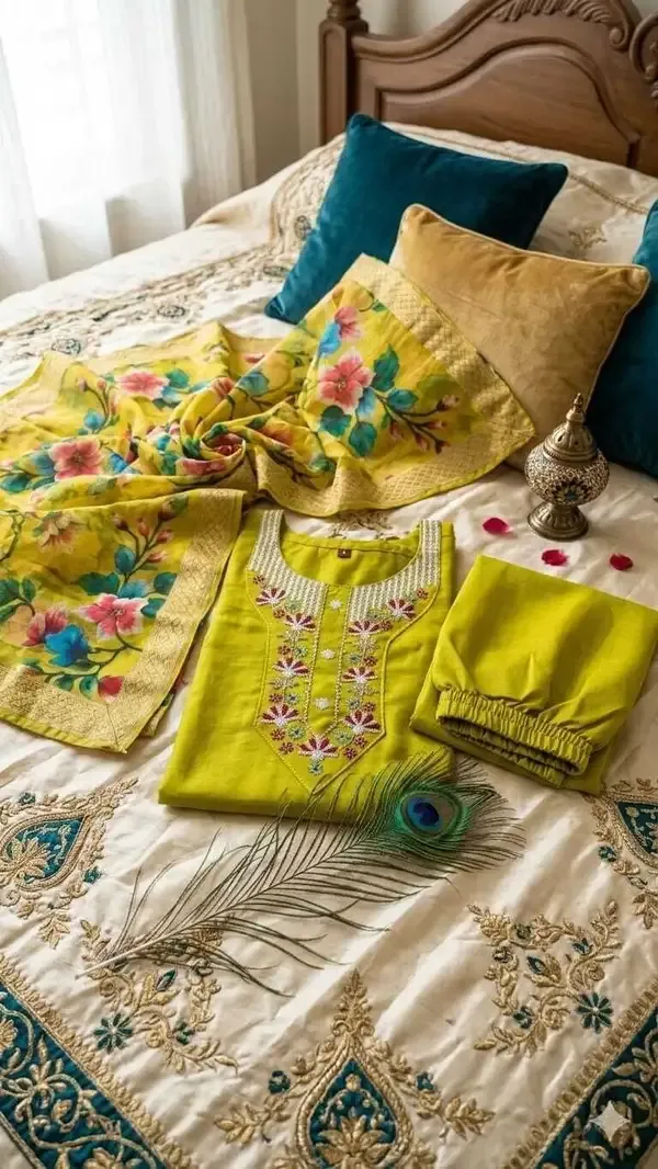 Yellow_Rayon_Embroidered_Kurta_Set_For_Women
