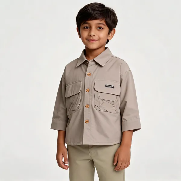 Beige_Cotton_Utility_Shirt_For_Boys