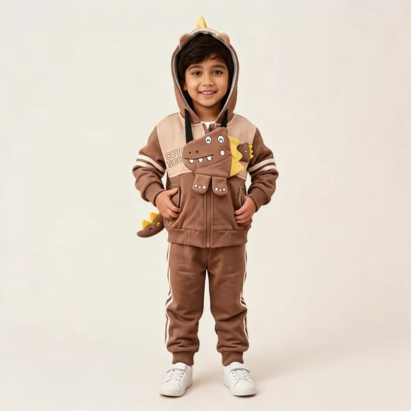 Brown_Hooded_Dinosaur_Tracksuit_For_Boys
