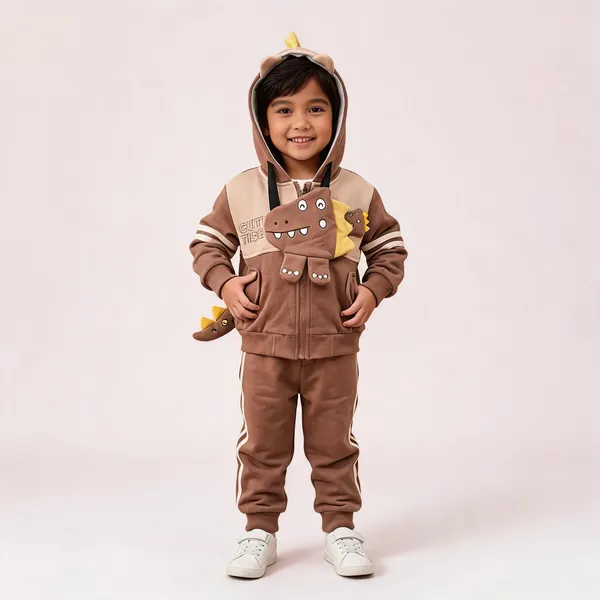 Brown_Hooded_Dinosaur_Tracksuit_For_Boys