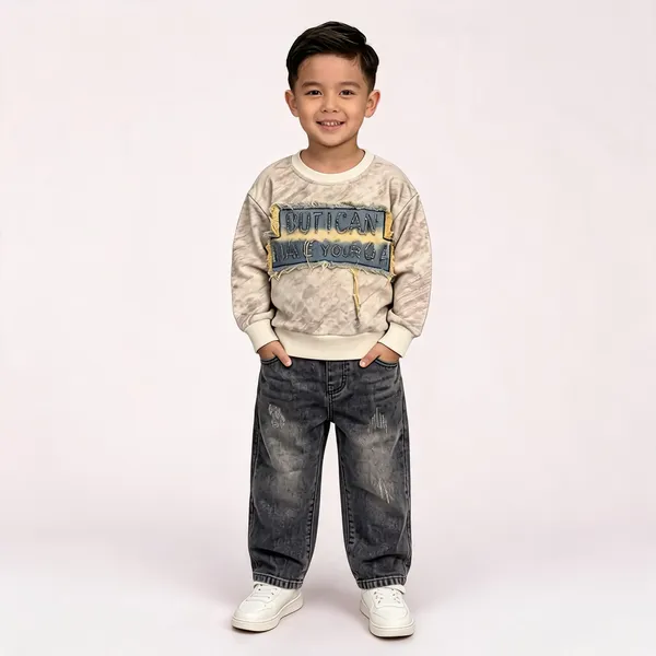 Cream_Casual_Sweatshirt_For_Boys