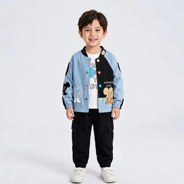 Blue_Casual_Jacket_Outfit_Set_For_Boys